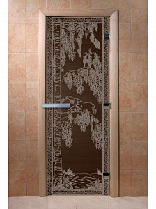 DoorWood Дверь "Березка графит"