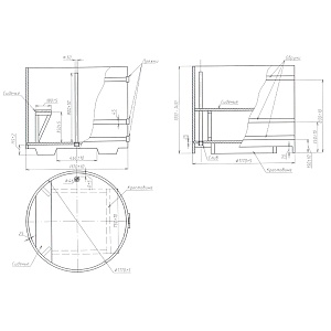 BentWood Круглая, лиственница натуральная