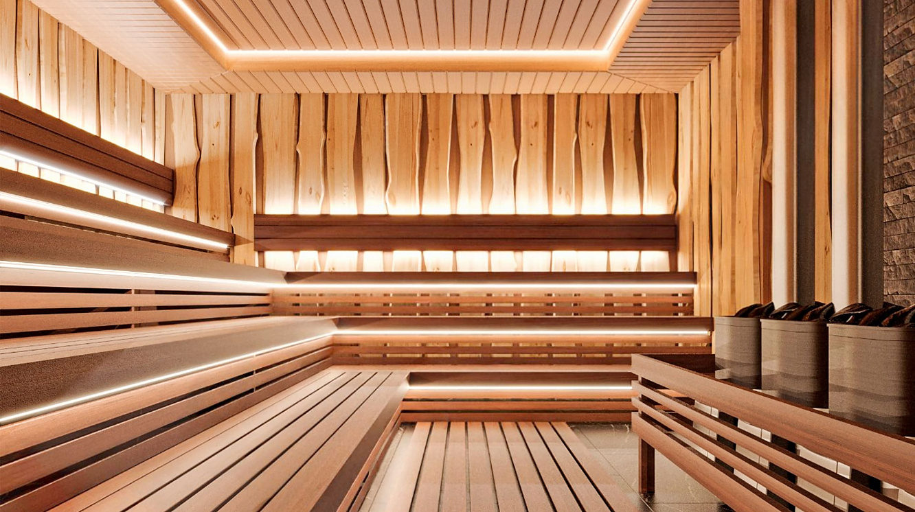 Коммерческая сауна с несколькими печами