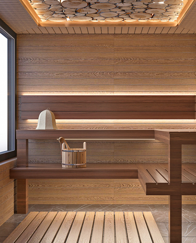 Сауна с премиальной отделкой