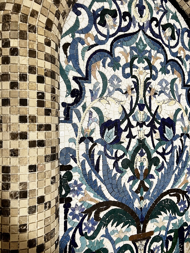 Хаммам с мозаичным рисунком