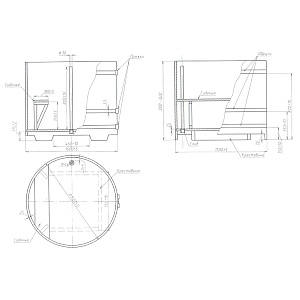 BentWood Круглая, лиственница морёная