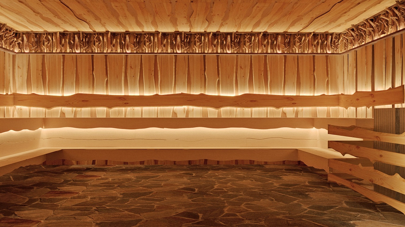 Просторная коммерческая баня