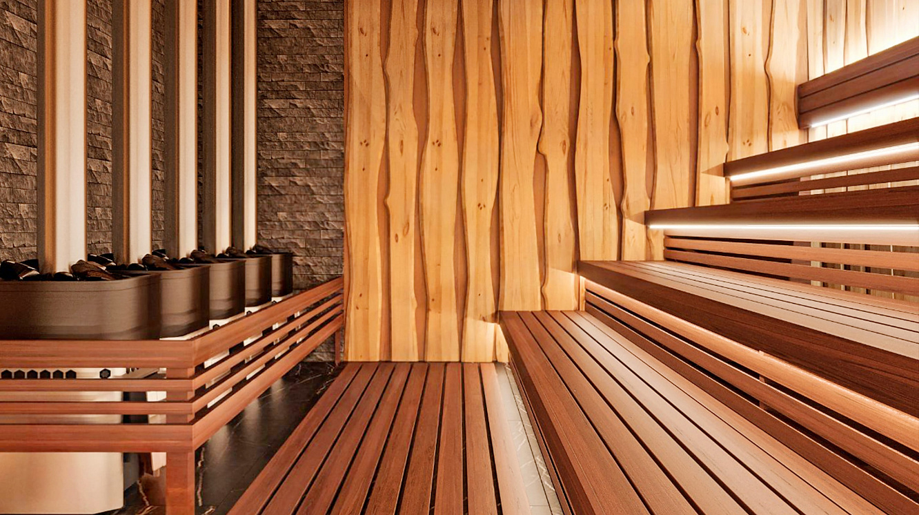 Коммерческая сауна с несколькими печами