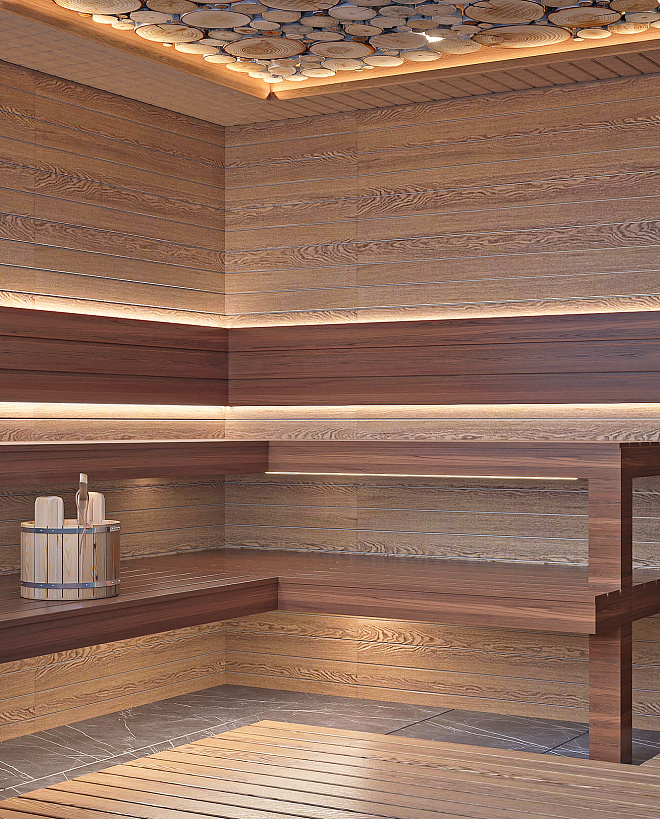 Сауна с премиальной отделкой