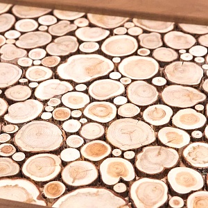  Панно можжевеловое в раме из термолипы