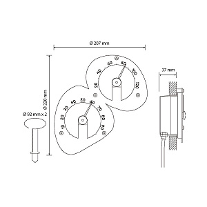 Cariitti Термометр-гигрометр для сауны
