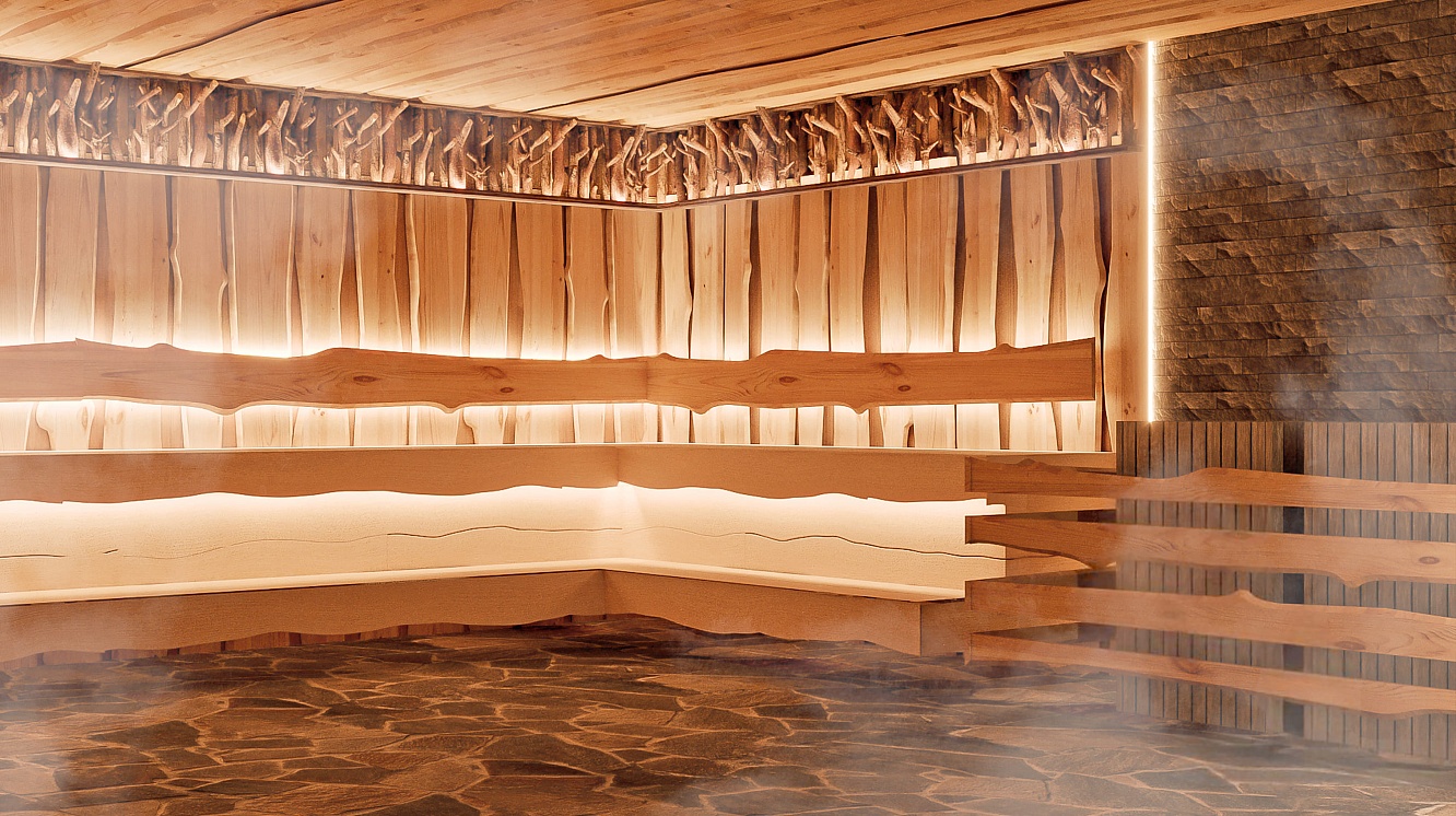 Просторная коммерческая баня