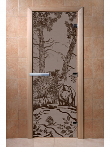 DoorWood Дверь "Мишки черный графит матовый"