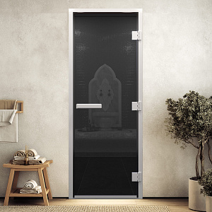 DoorWood Дверь "Хамам Графит" без порога