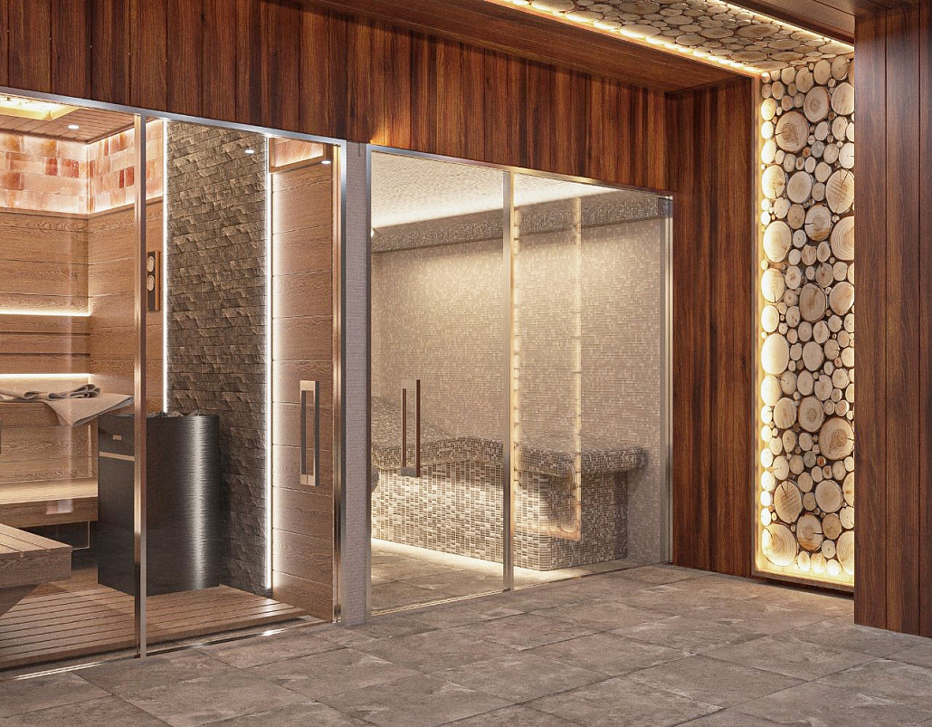 Премиум-сауна с дизайнерским интерьером