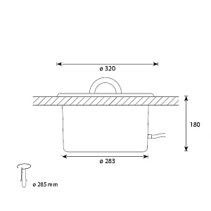 Cariitti Шайка IB320 с внешней подсветкой
