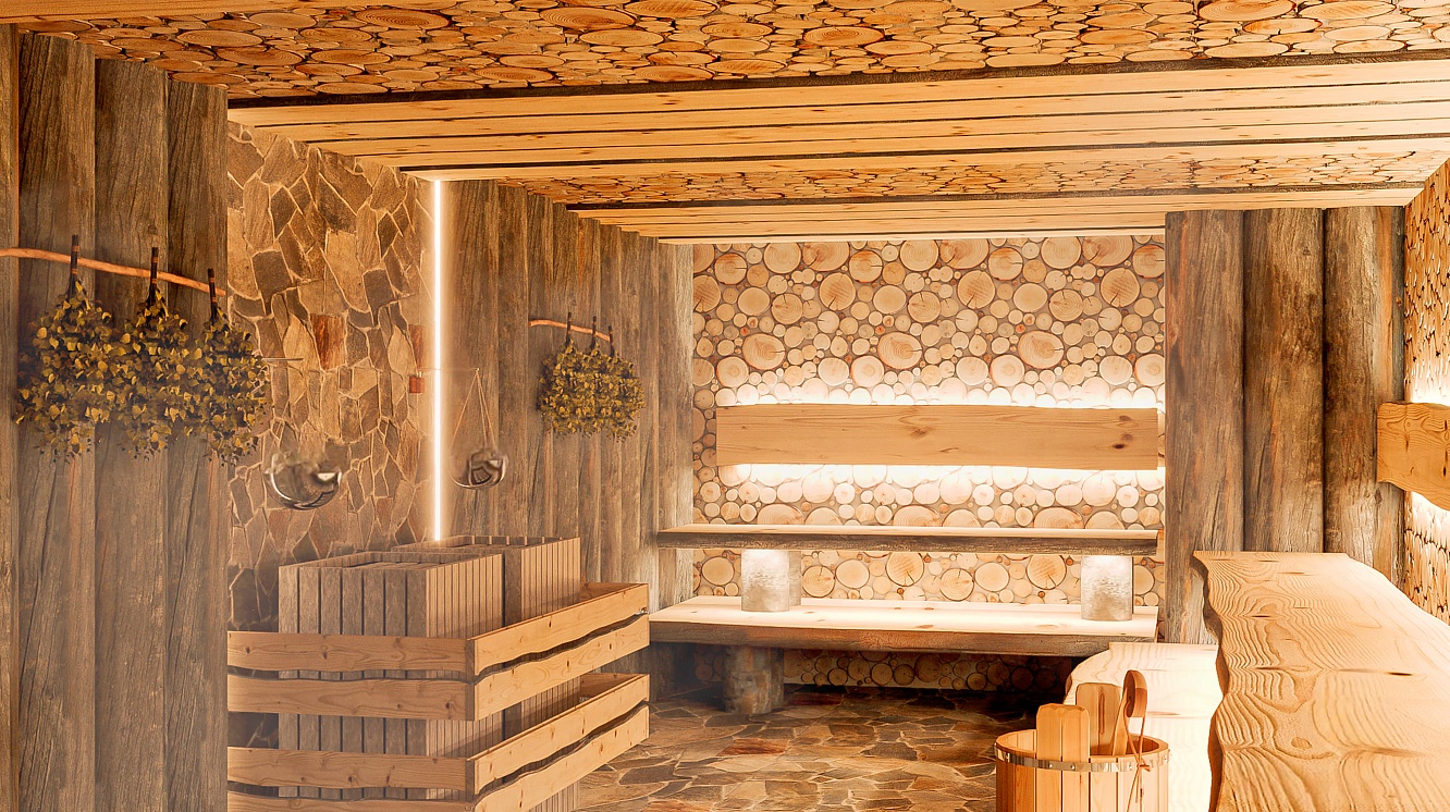 Классическая баня в современном дизайне