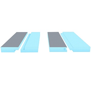 A-panel односторонняя, кромка шип-паз, четверть